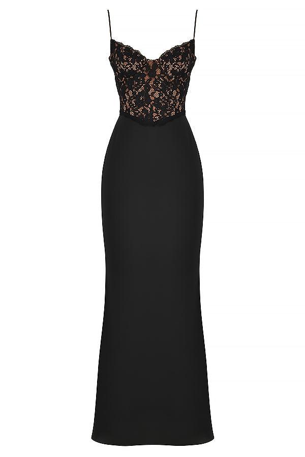 VALENTE® | Black Corset Maxi Dress