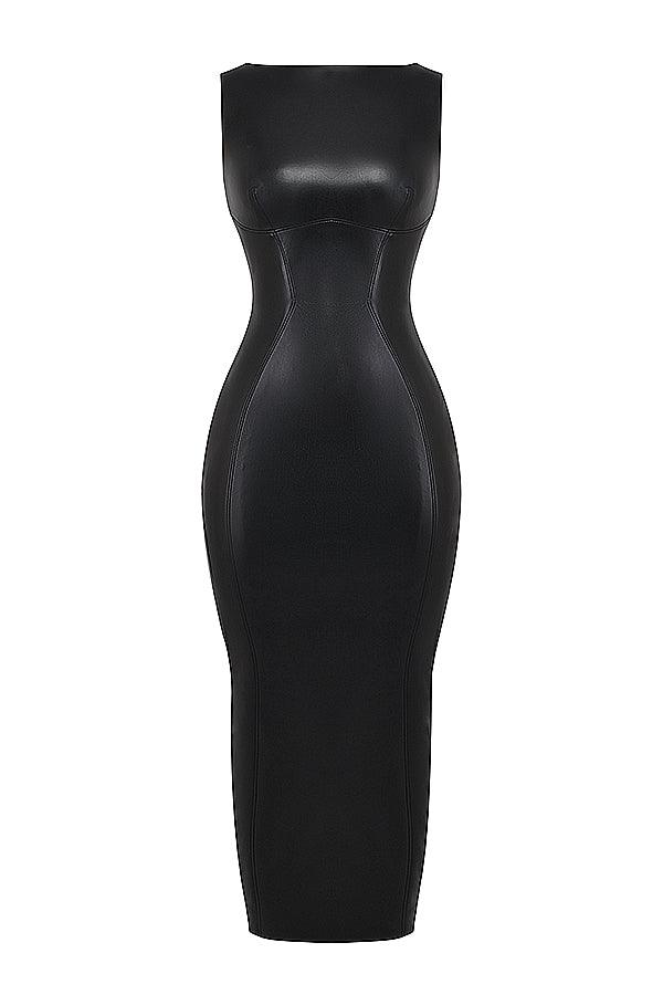 VALENTE® | Luxe Leather Maxi Dress