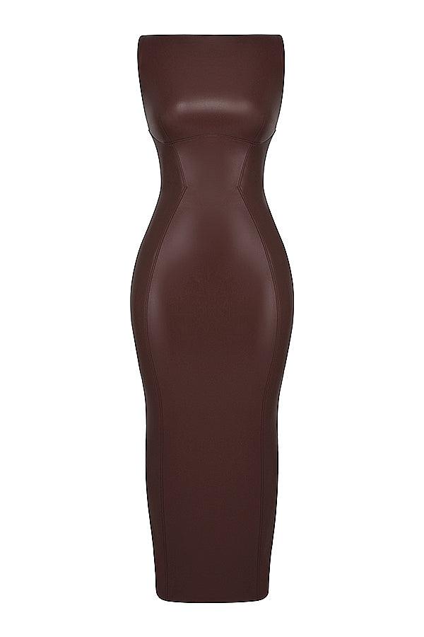 VALENTE® | Luxe Leather Maxi Dress