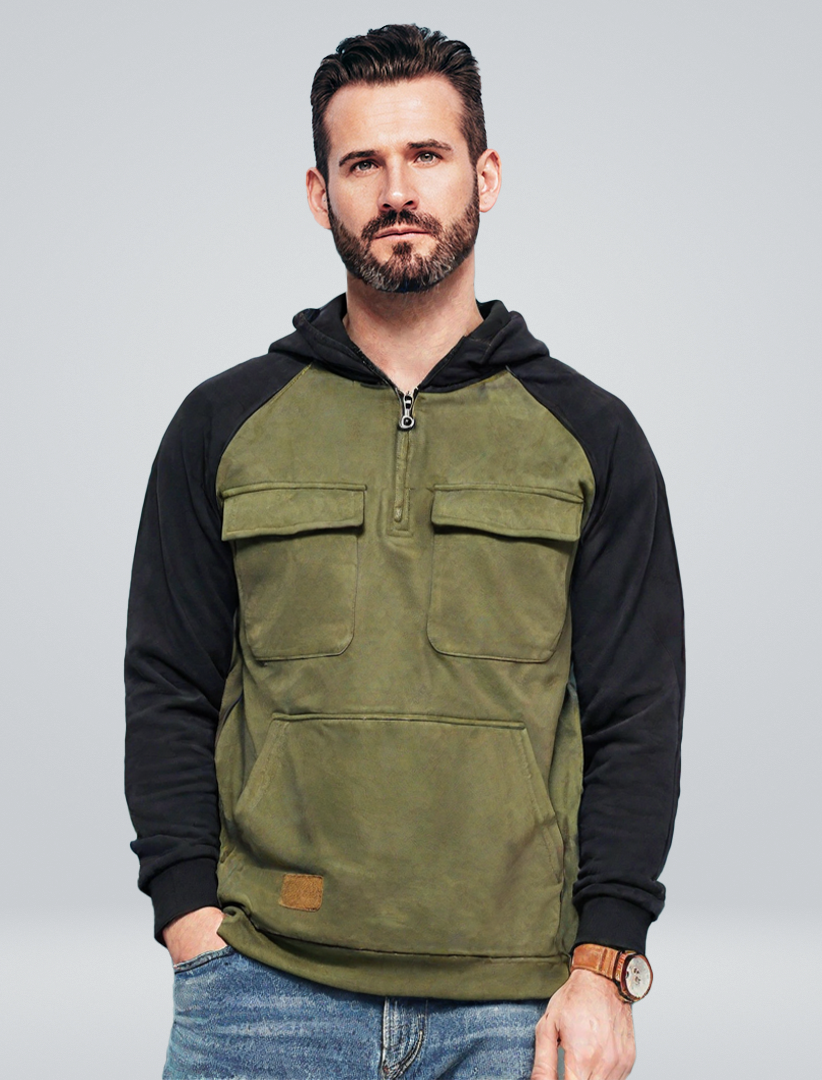 Max | Halve Rits Hoodie – 1+1 Gratis Deal!