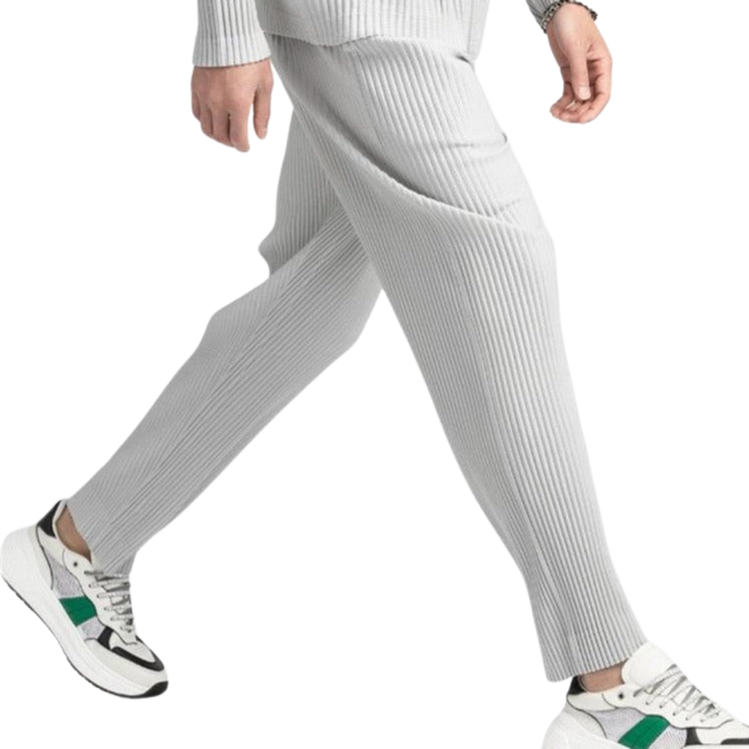 Pisa – Ribbed Cotton Pantalon