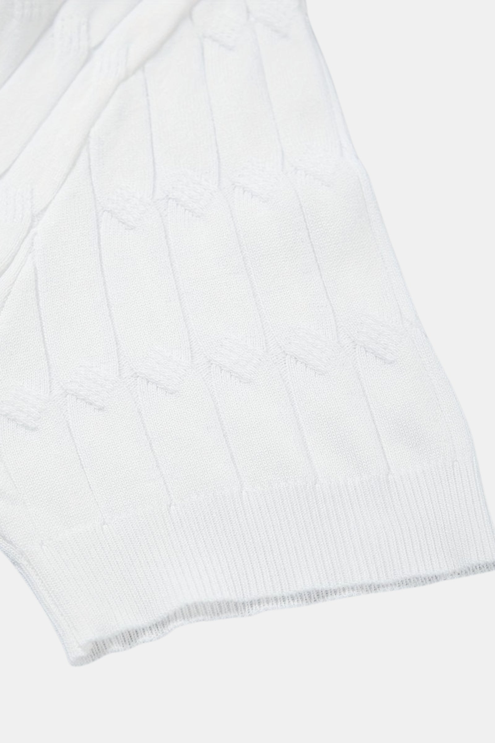 VALENTE Premium V-Neck Cable Knit Polo