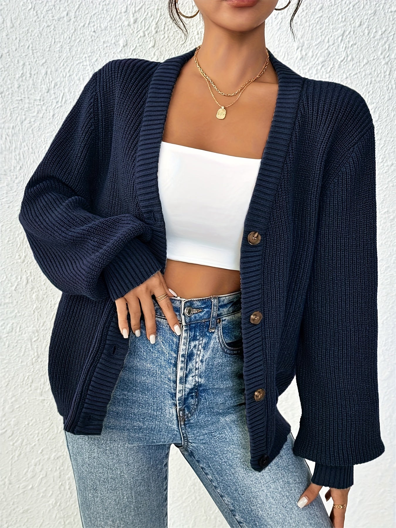 Noa | Casual Gebreid Vest
