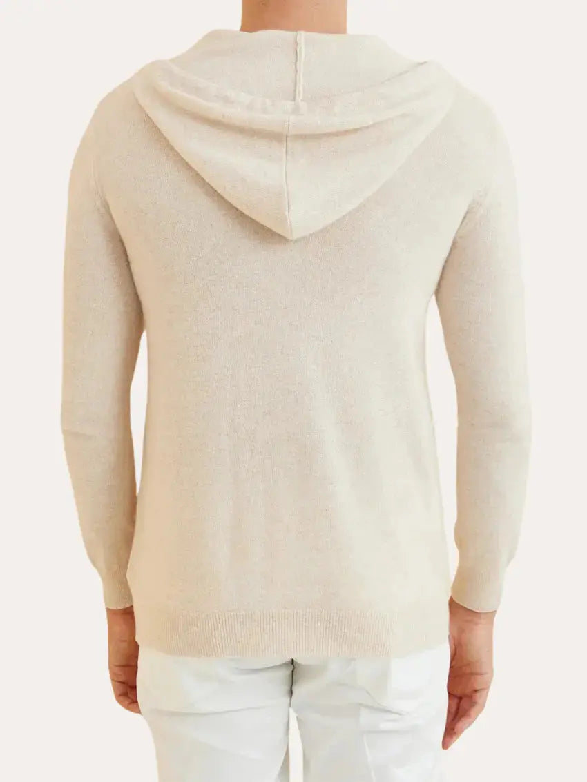 Essential Cashmere Hoodie – Cream Beige