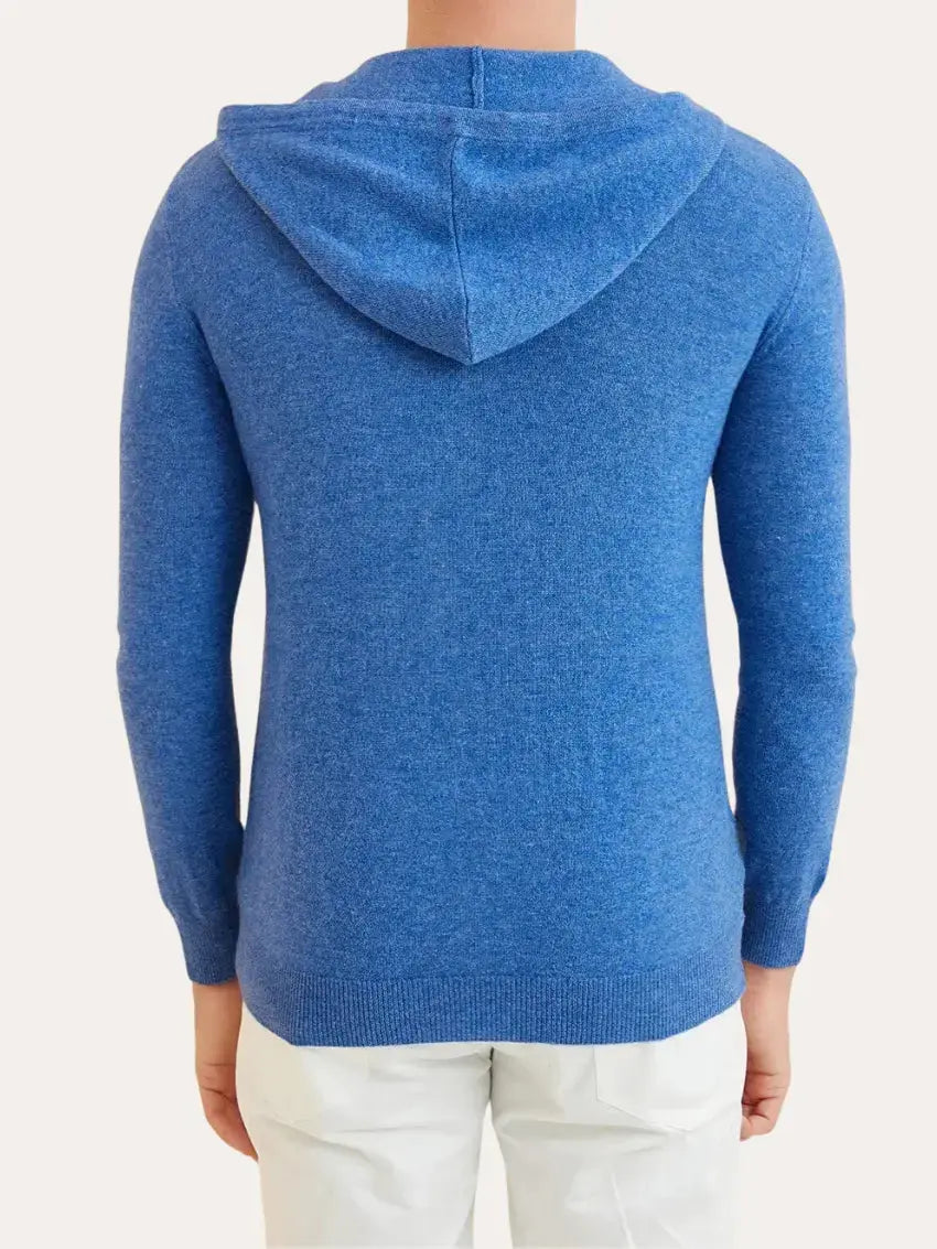 Essential Cashmere Hoodie – Light Blue