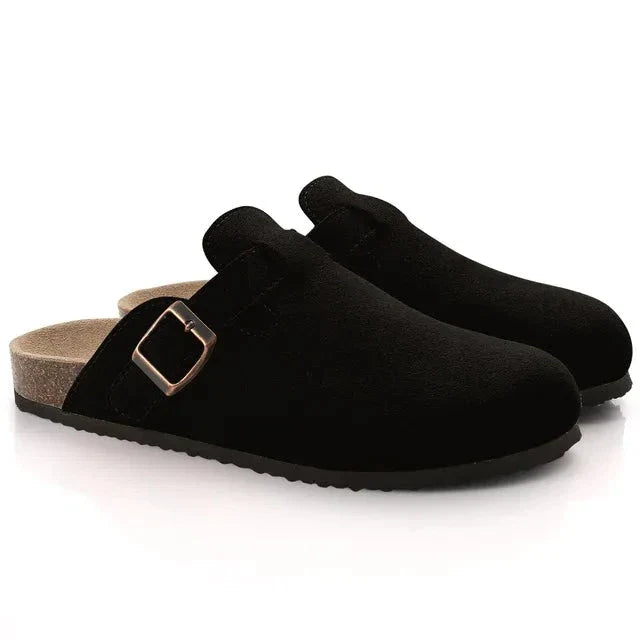 VALENTE Suede Clogs