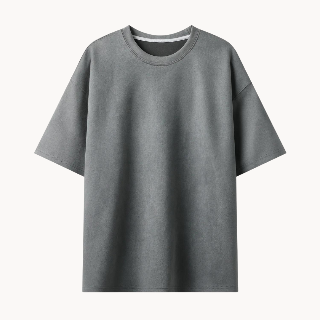 Hendrik | Heren Suède T-shirt