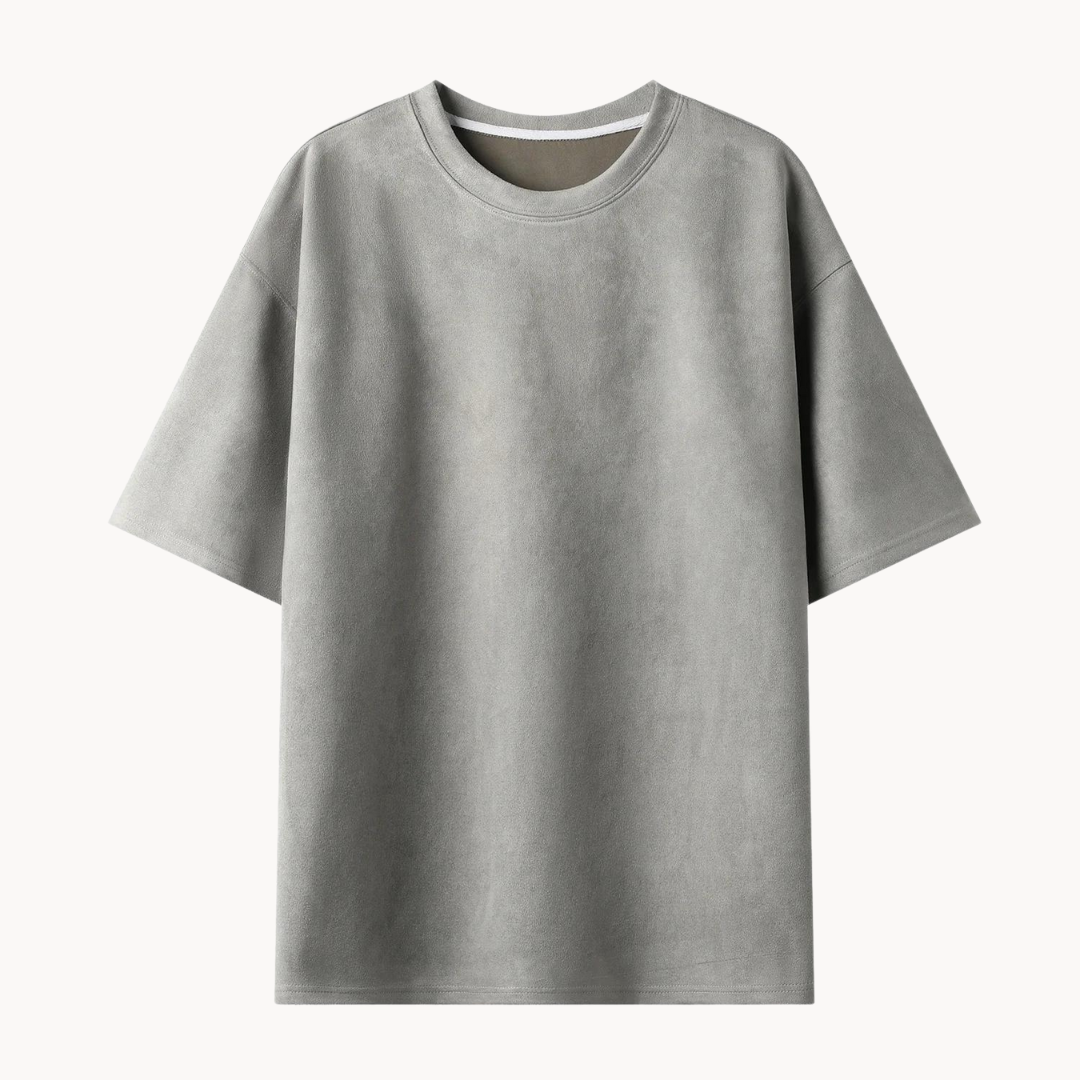 Hendrik | Heren Suède T-shirt