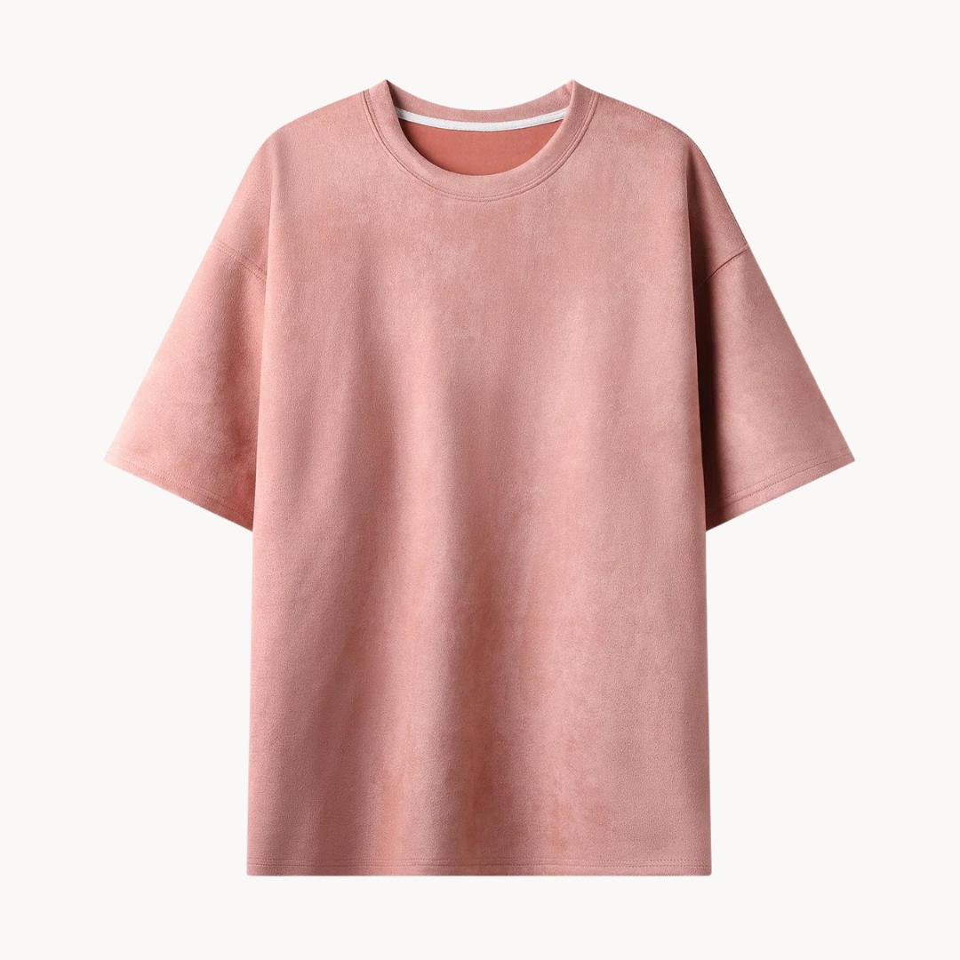 Hendrik | Heren Suède T-shirt