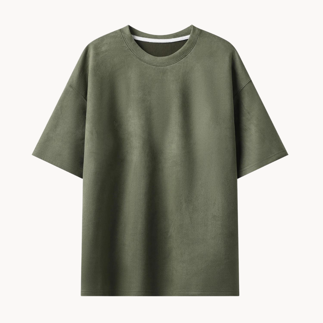 Hendrik | Heren Suède T-shirt