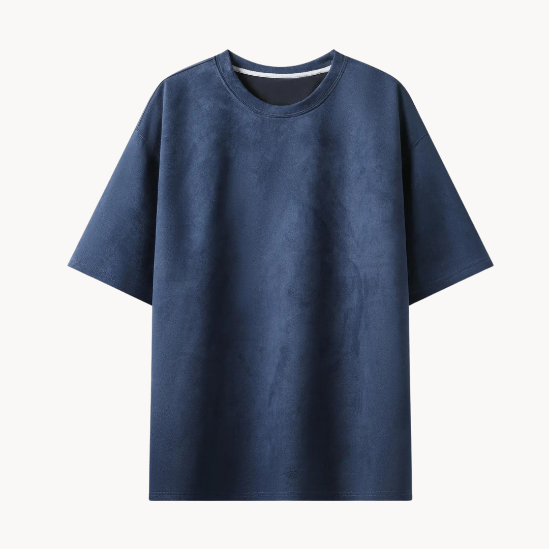 Hendrik | Heren Suède T-shirt