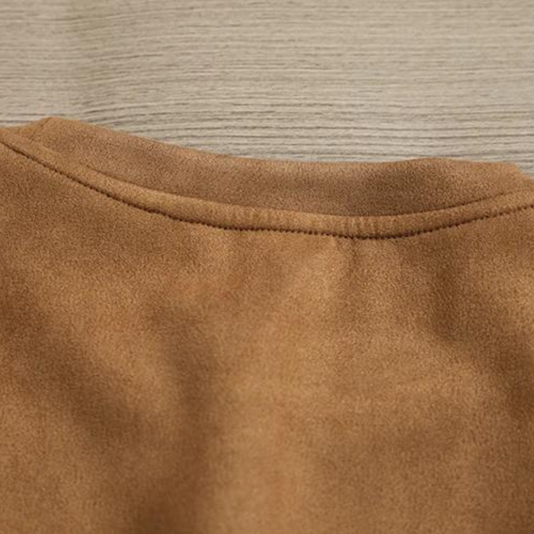 Hendrik | Heren Suède T-shirt