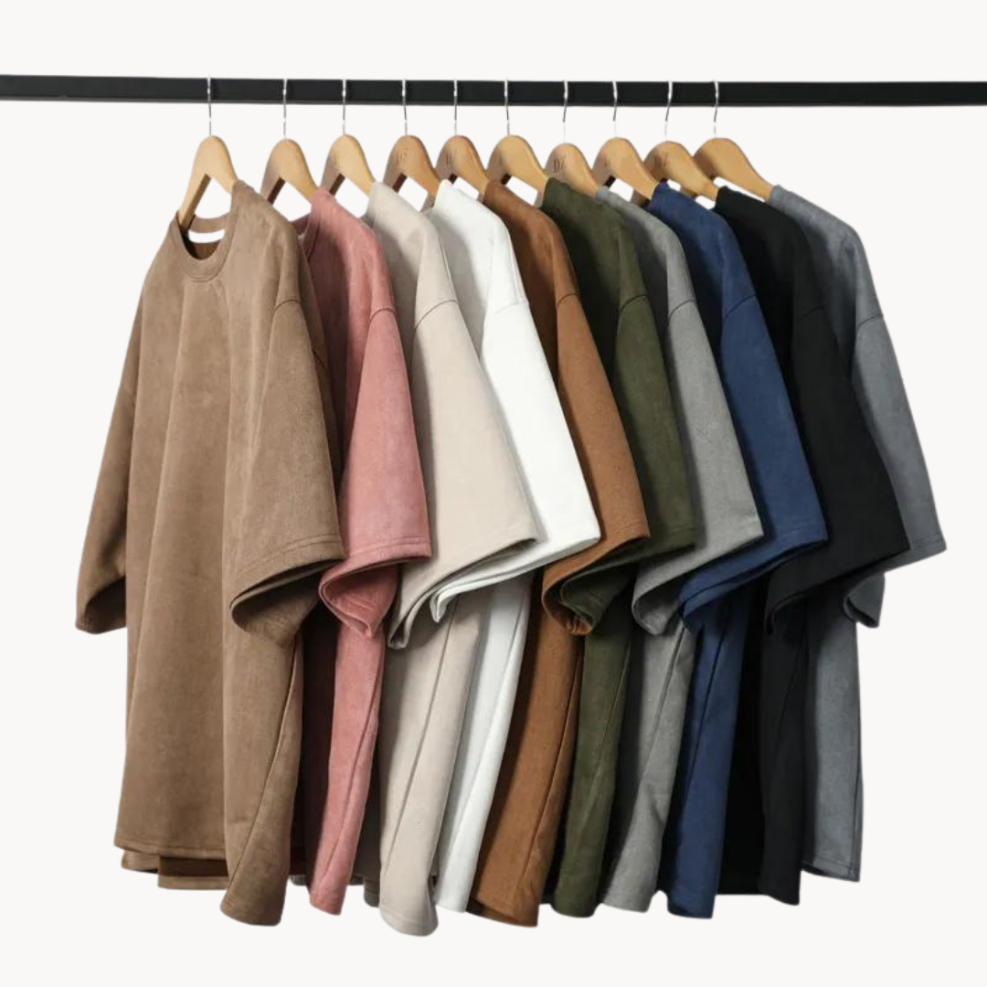 Hendrik | Heren Suède T-shirt