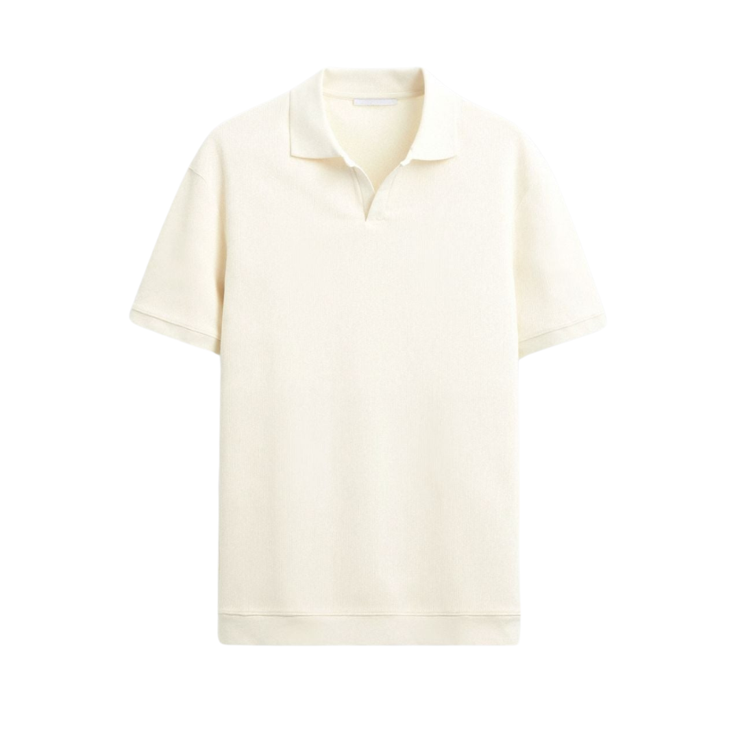 Valente Woolen Structure Polo T-Shirt