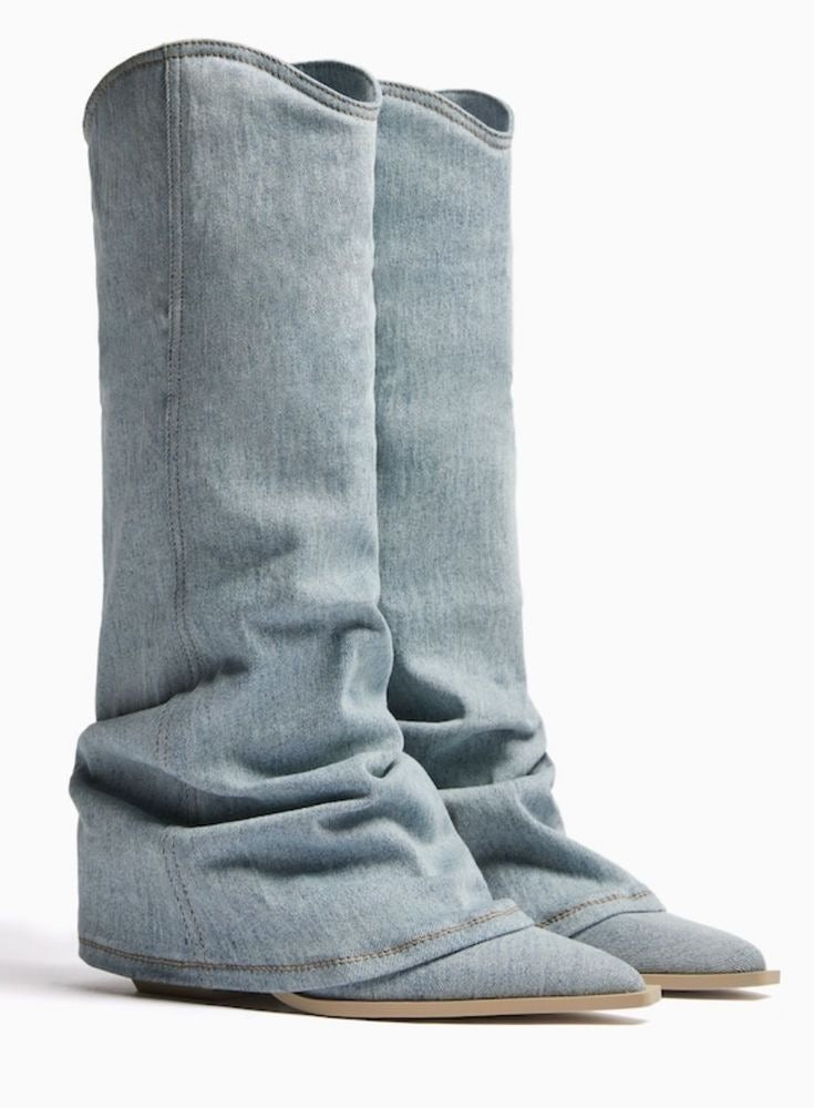 Laura - denim cowboylaarzen