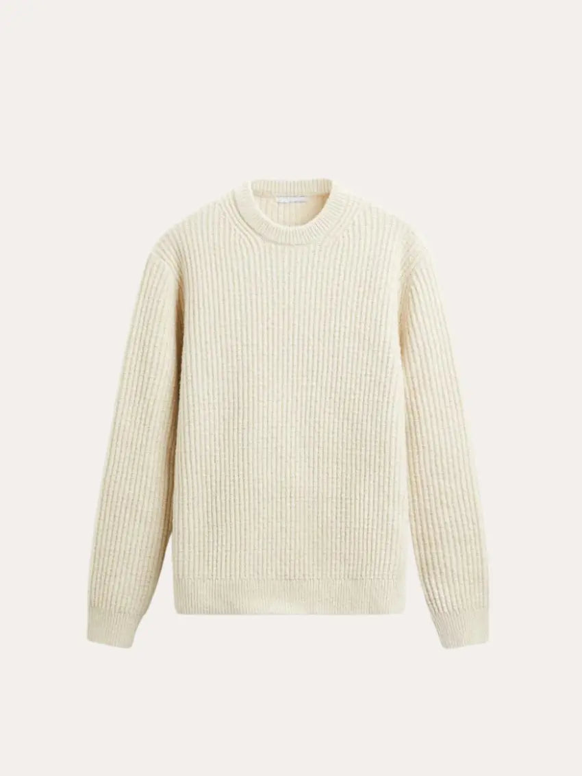 Ribbed Crew Neck Sweater