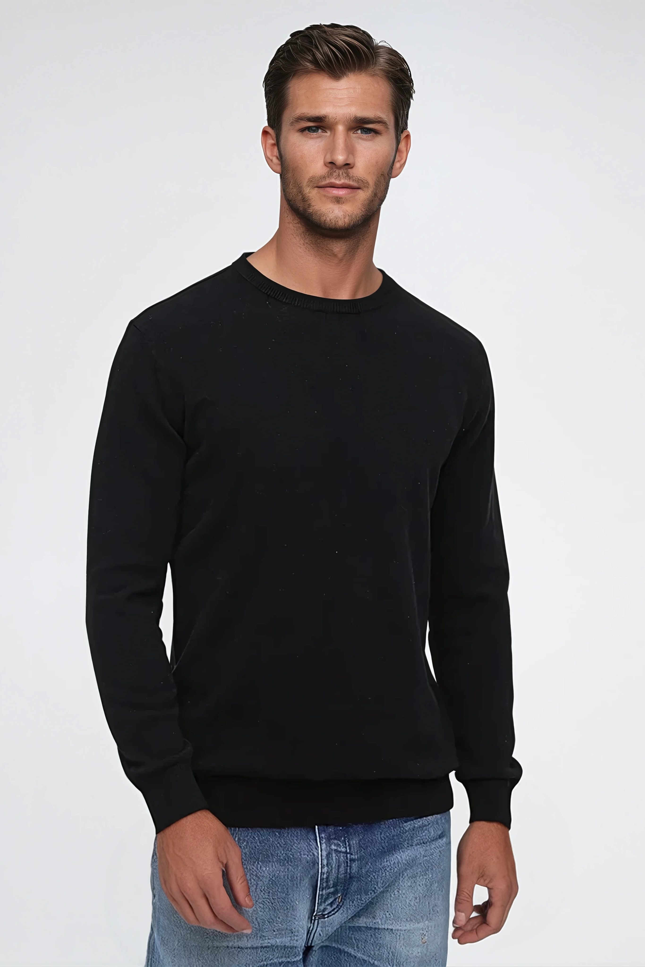 Premium Cashwool Sweater – Black
