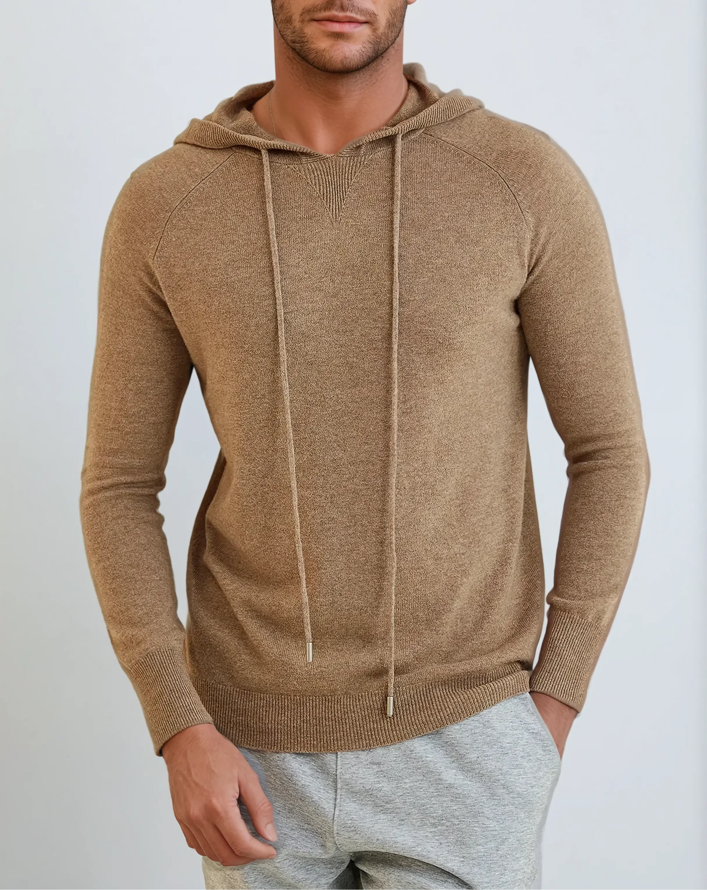 Essential Cashmere Hoodie – Khaki Artisan