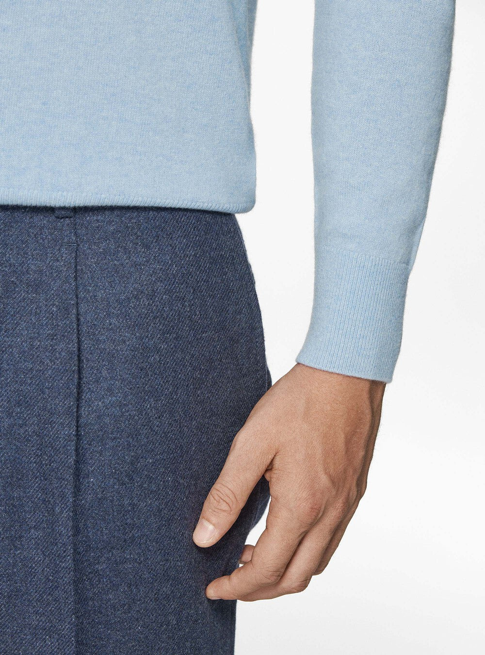 Premium Cashwool Sweater – Light Blue