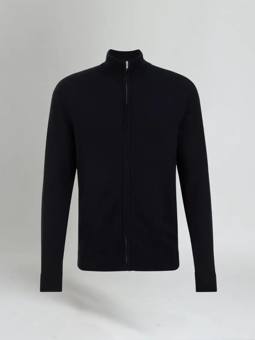 Full Zip Sweater – Navy Blue