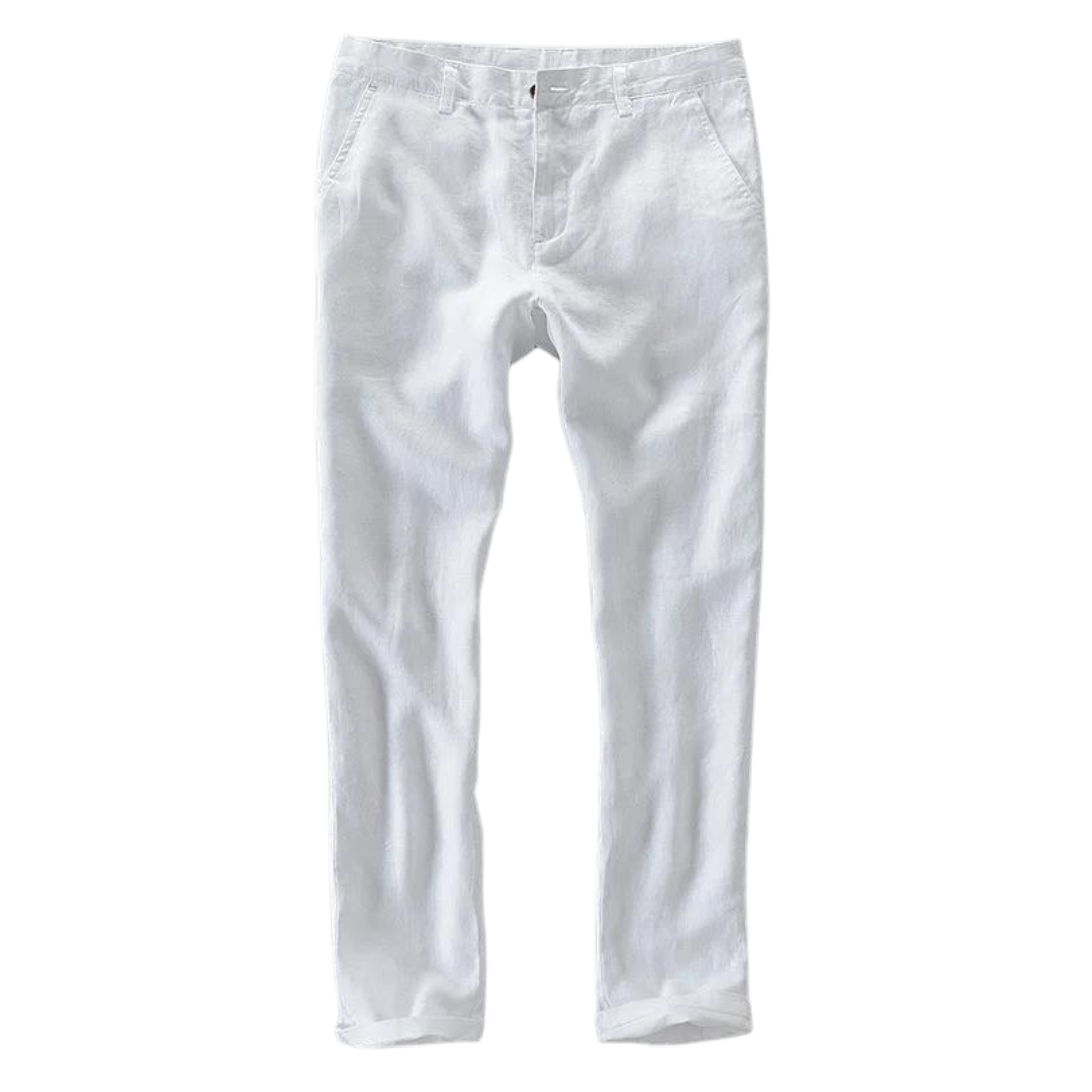 VALENTE 100% Linen Casual Pants