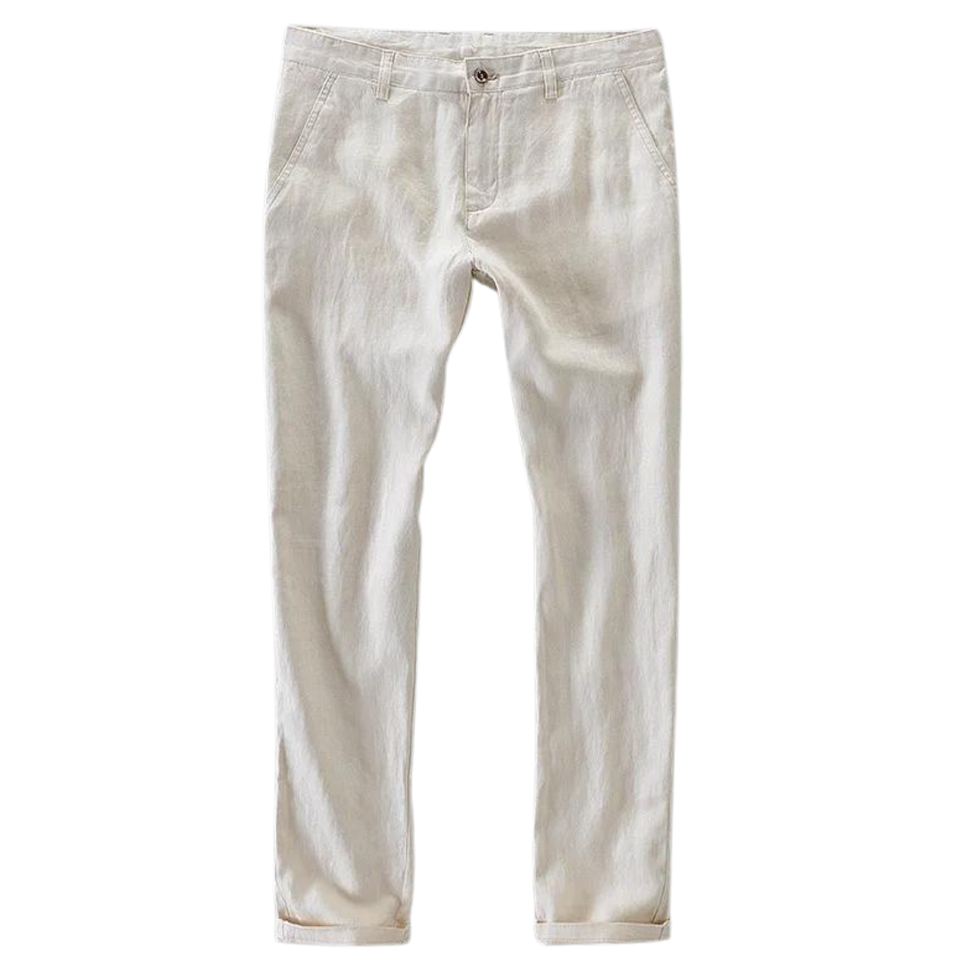VALENTE 100% Linen Casual Pants