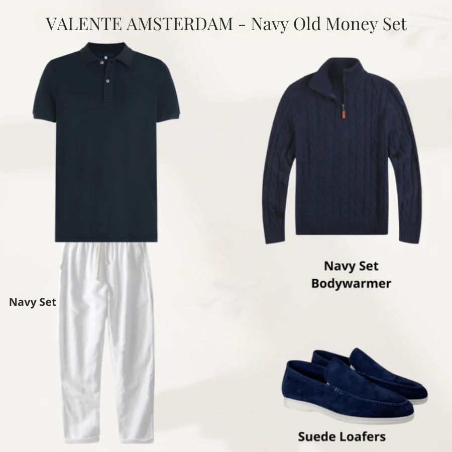 Valente - Navy Herfst Old Money Set