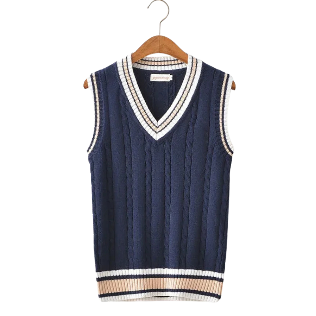 Mark – Men’s Thick V-Neck Sleeveless Knit Pullover