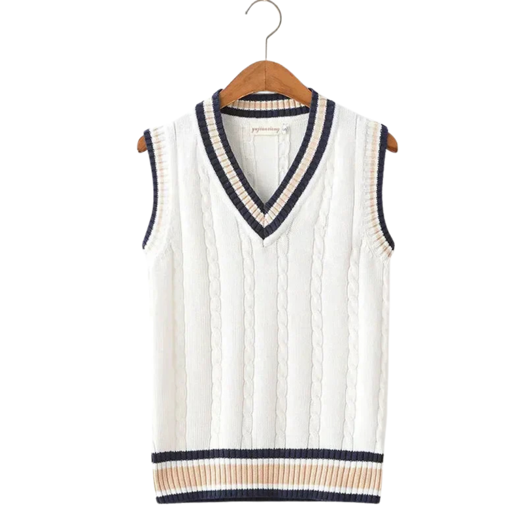 Mark – Men’s Thick V-Neck Sleeveless Knit Pullover