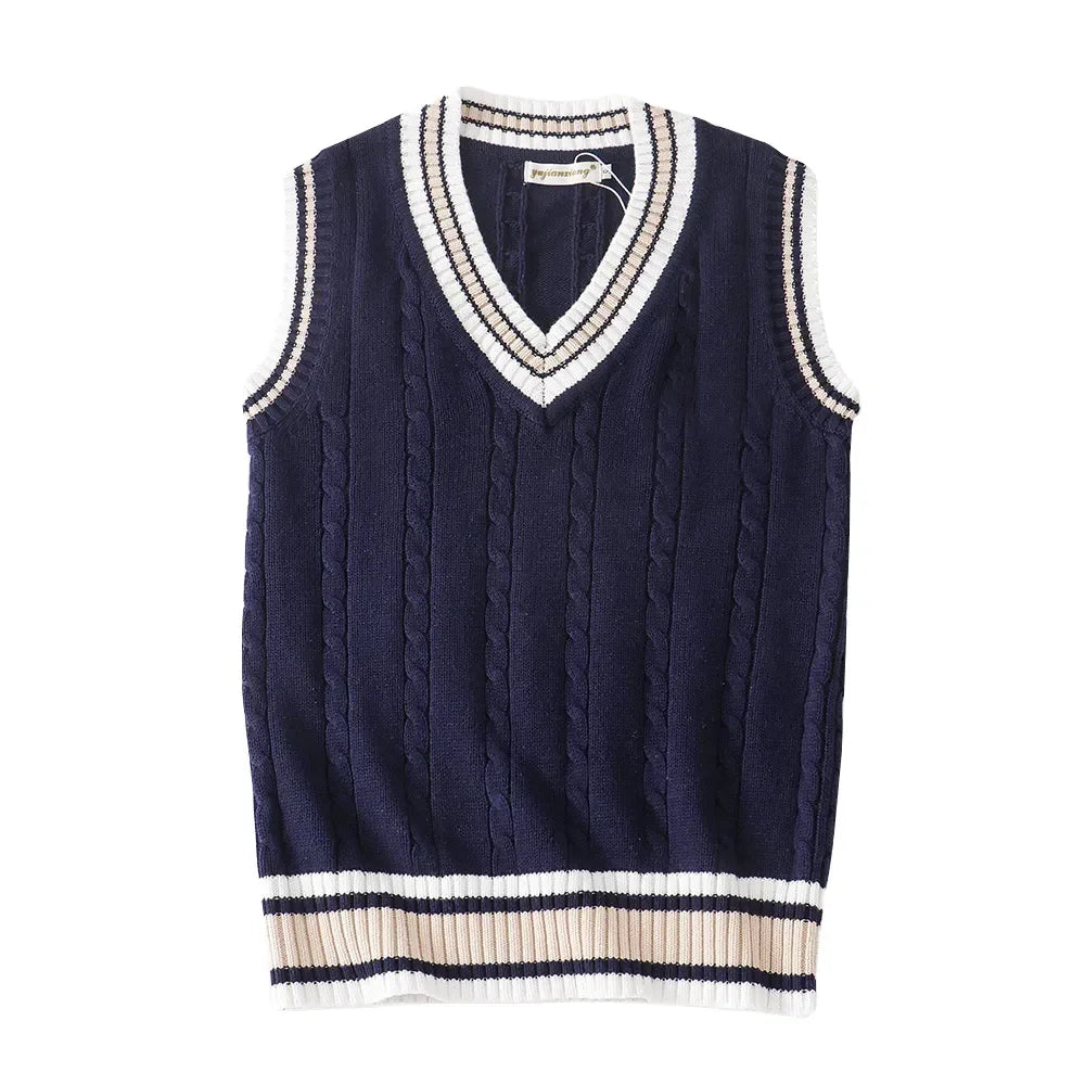 Mark – Men’s Thick V-Neck Sleeveless Knit Pullover