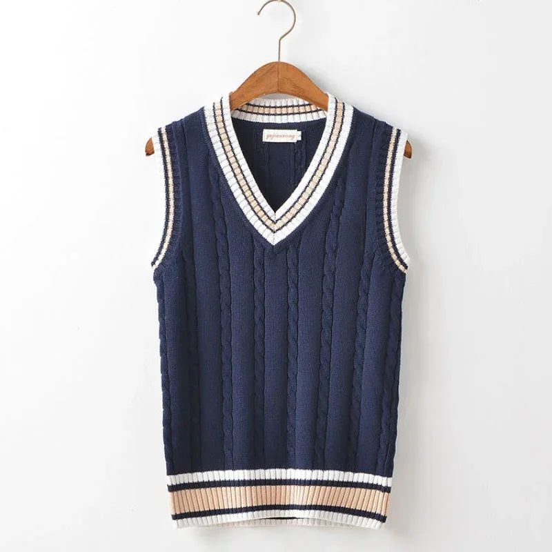 Mark – Men’s Thick V-Neck Sleeveless Knit Pullover