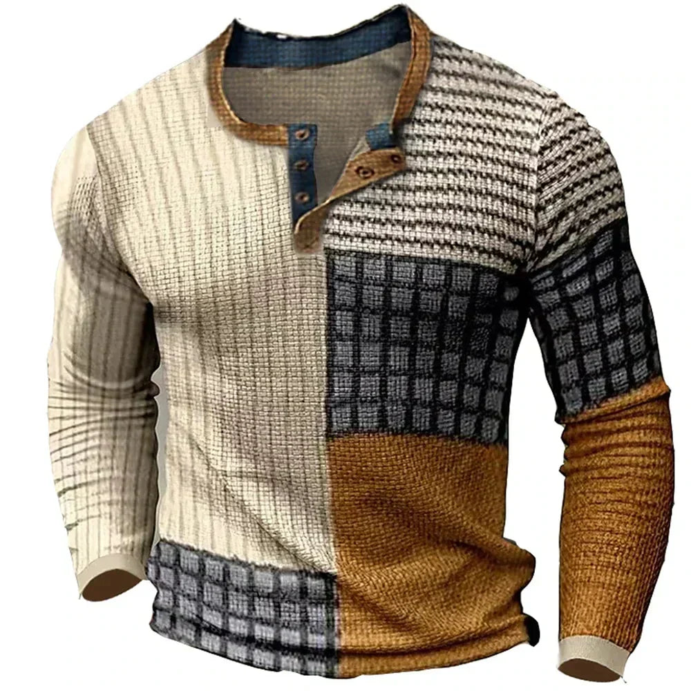Finn | Stijlvolle Patchwork Longsleeve