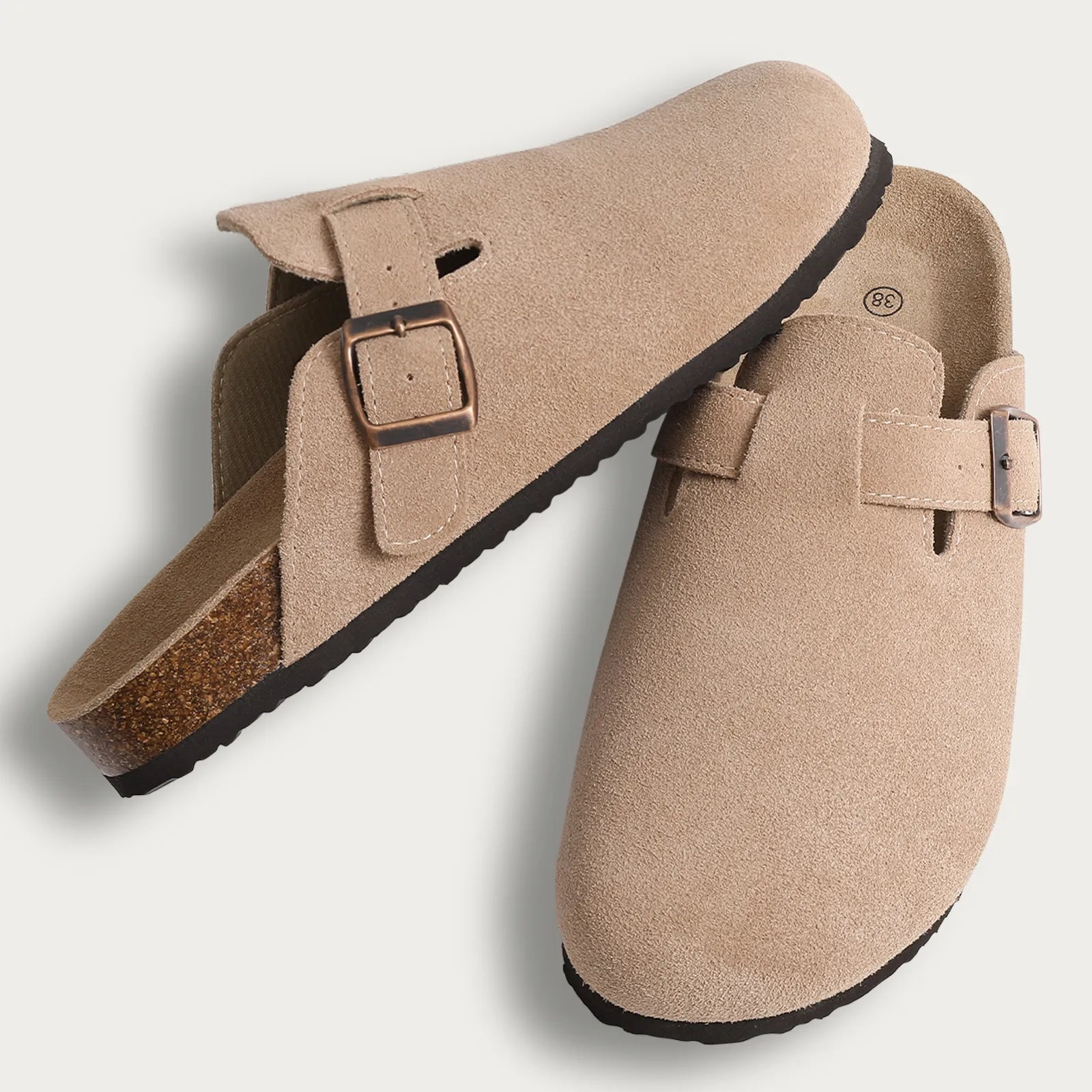 VALENTE Suede Clogs