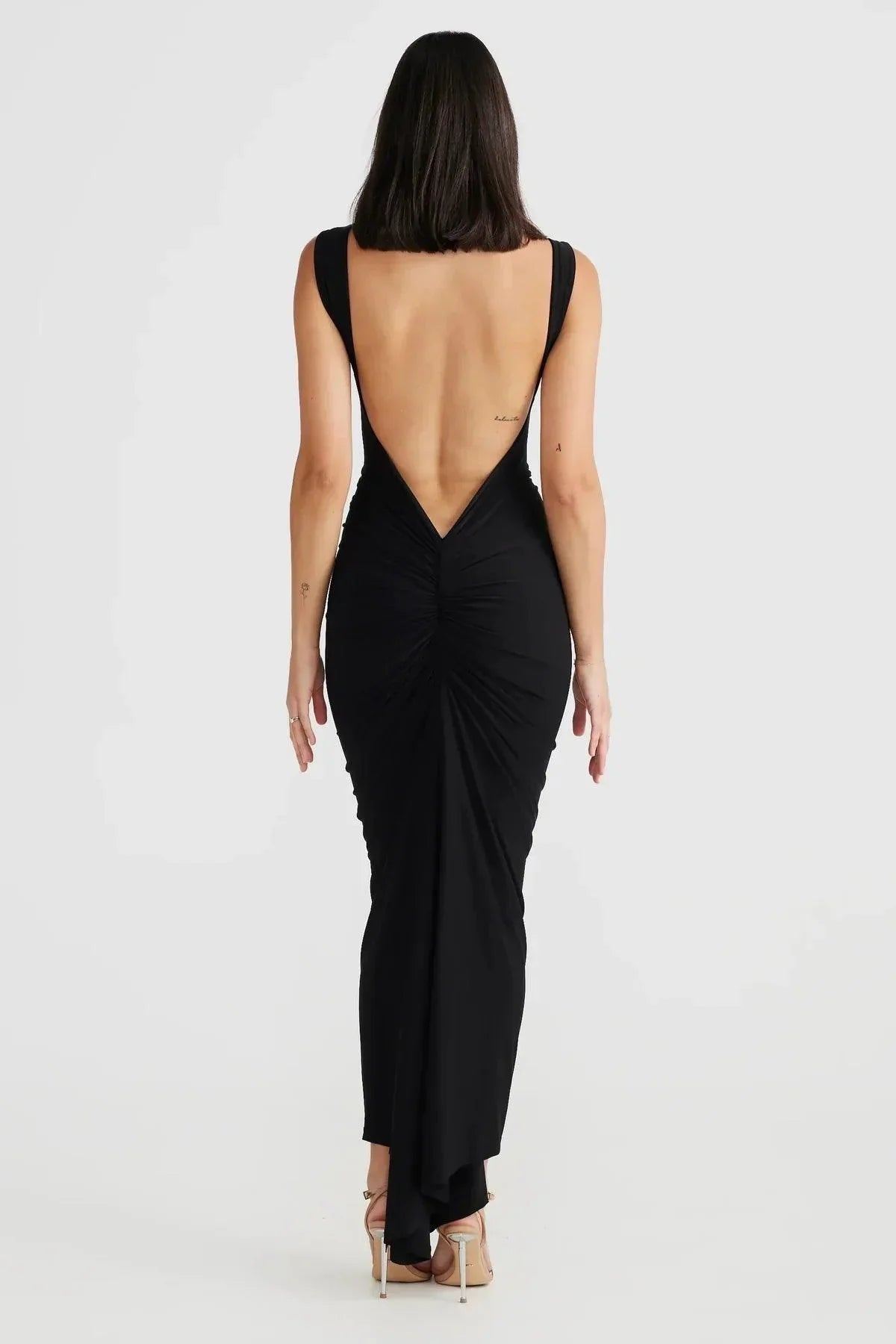 VALENTE® | Backless Long Pleated Dress