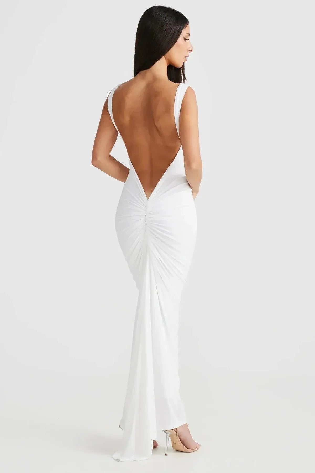 VALENTE® | Backless Long Pleated Dress