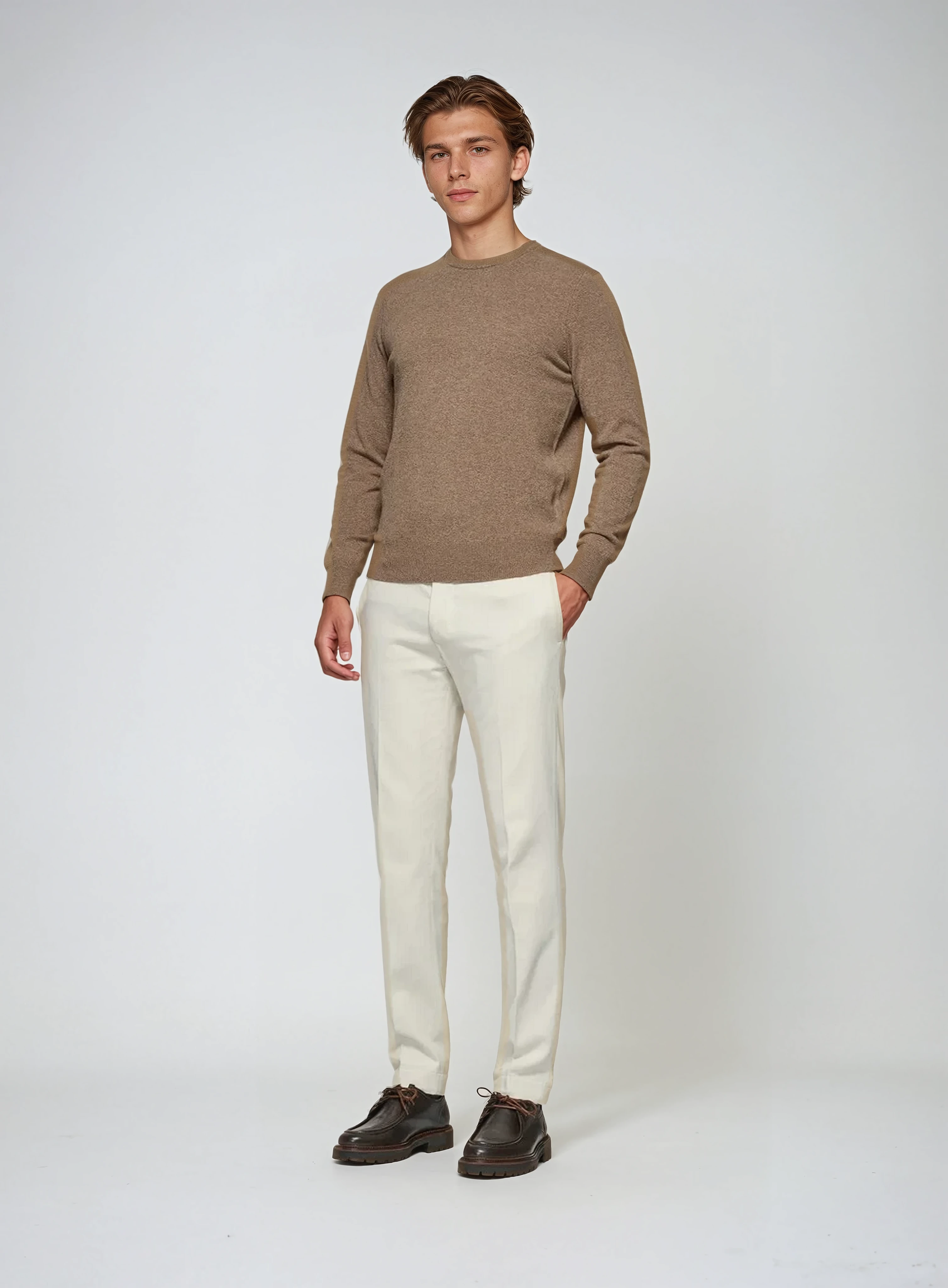 Premium Cashwool Sweater – Khaki