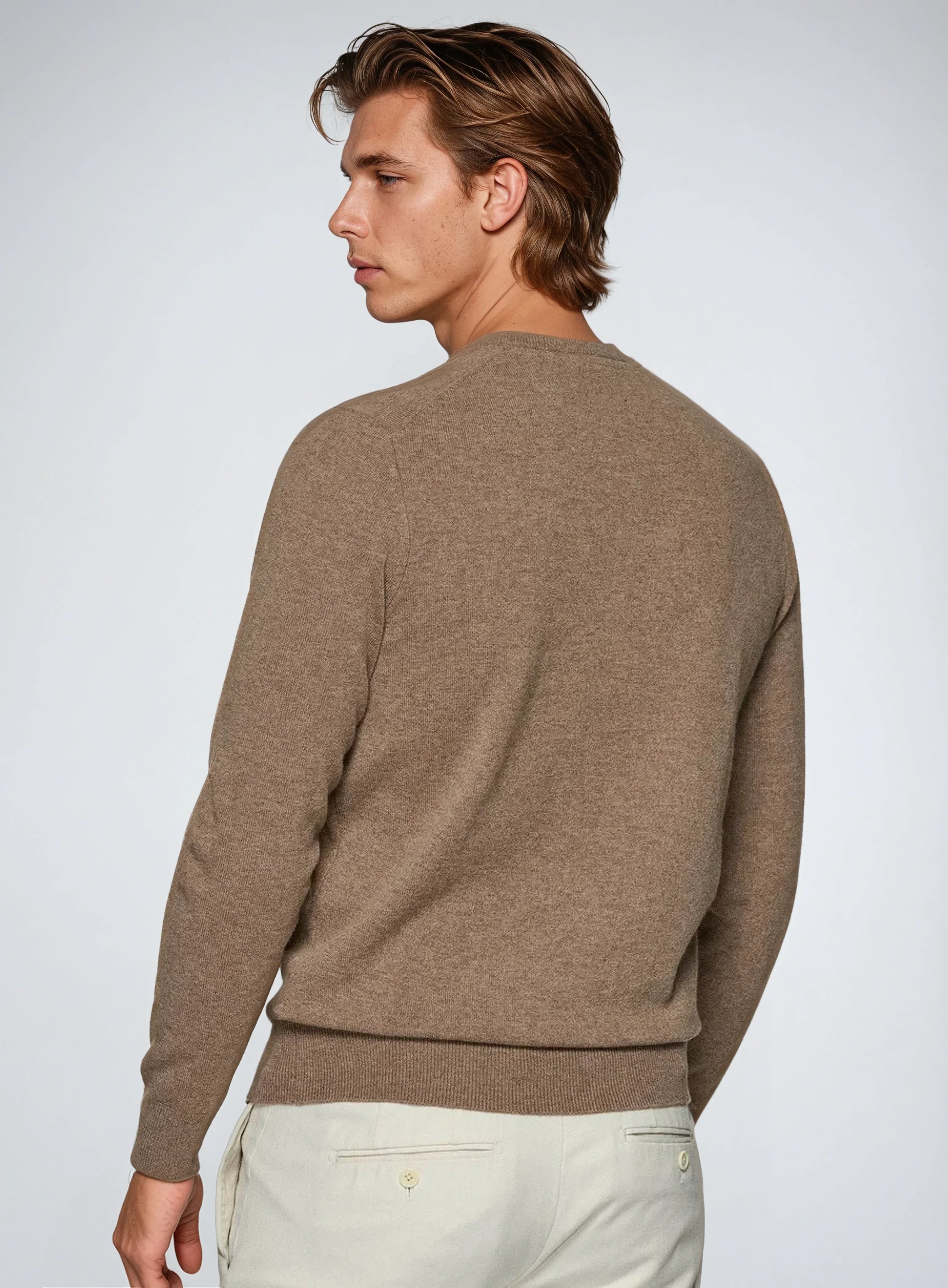 Premium Cashwool Sweater – Khaki