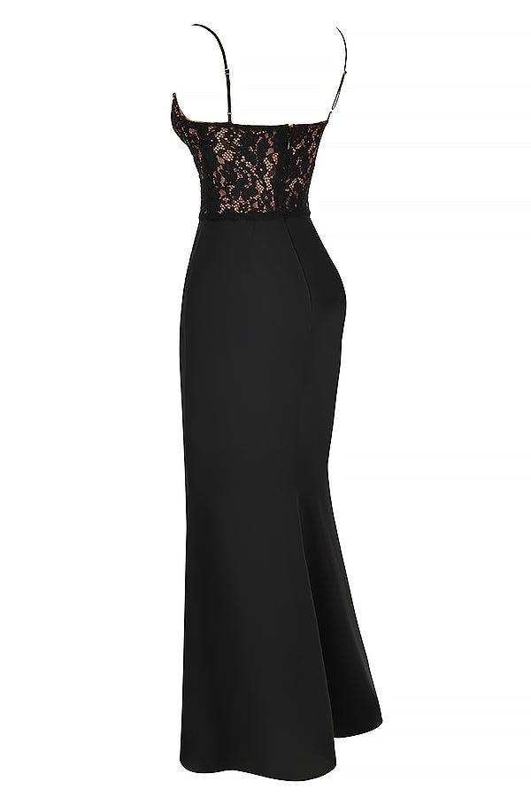 VALENTE® | Black Corset Maxi Dress