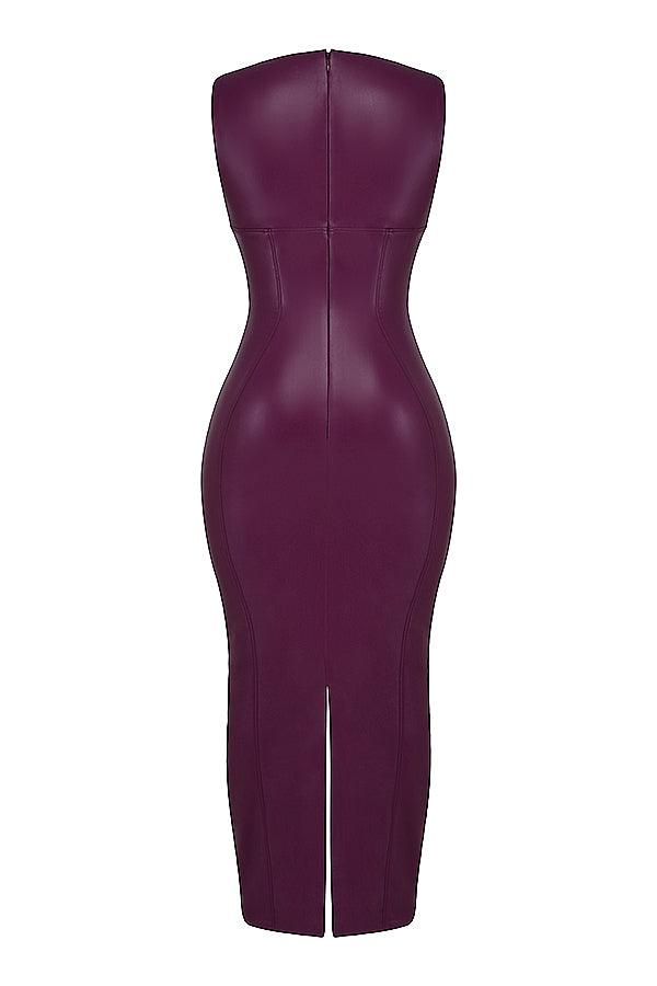 VALENTE® | Luxe Leather Maxi Dress