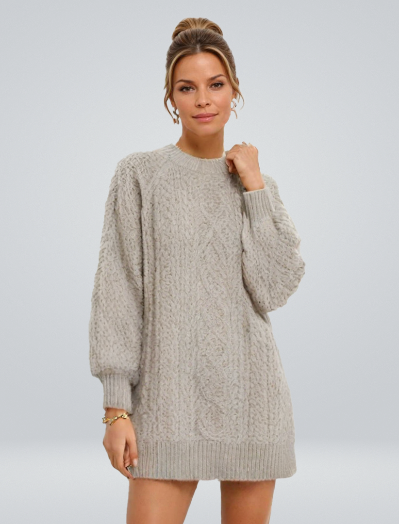 Olivia | Luxe Gebreide Sweaterjurk