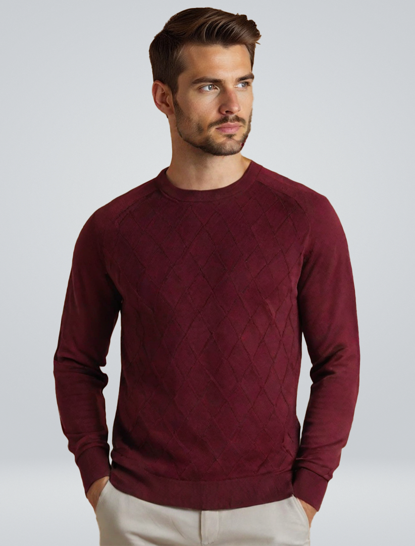 Valente™ | Sweater Met Diamantpatroon