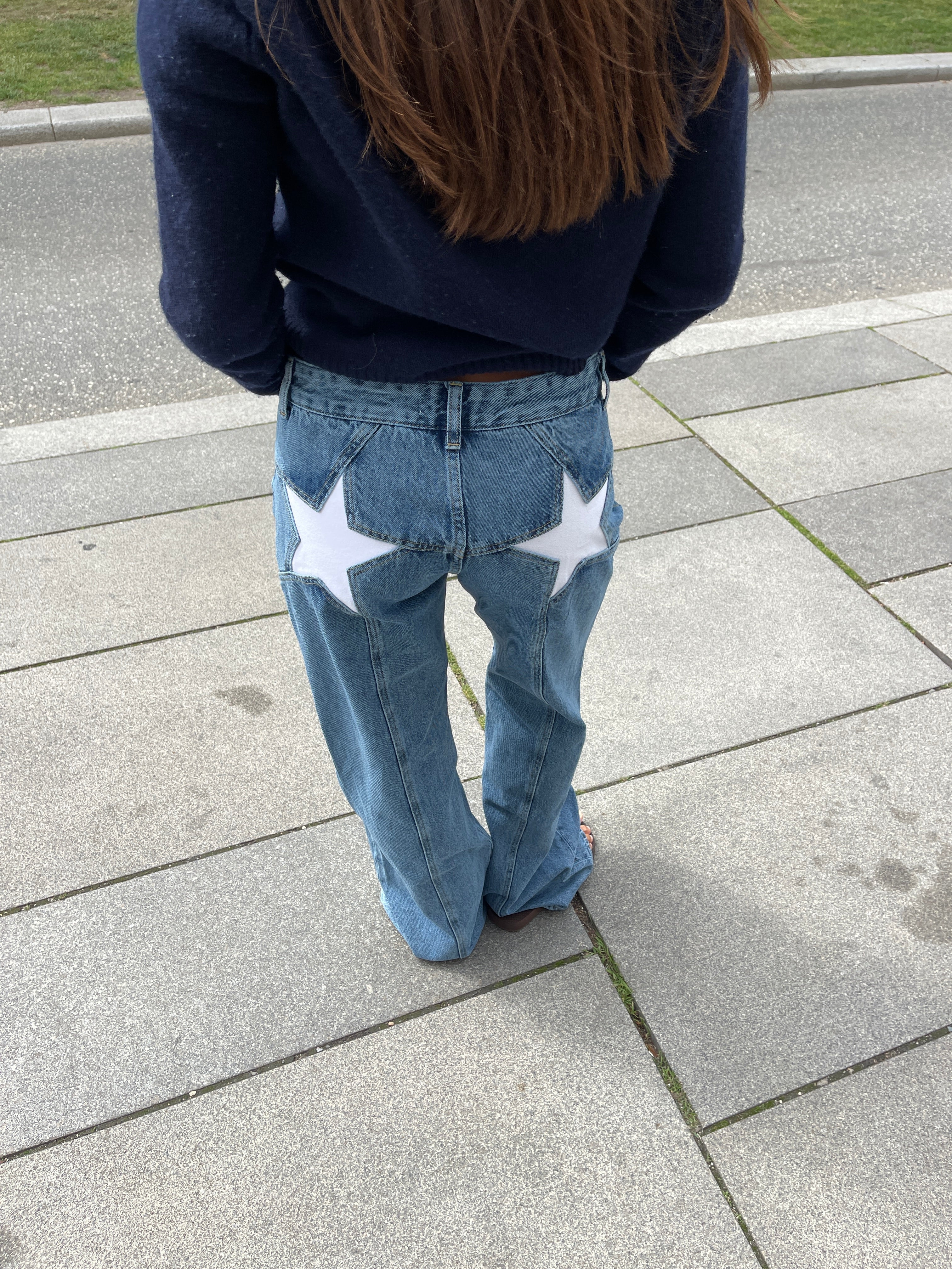 Lola Star Jeans - Oversized jeans met sterren