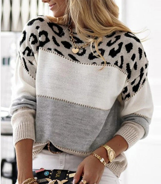 Mirna | Stijlvolle Luipaardprint Sweater